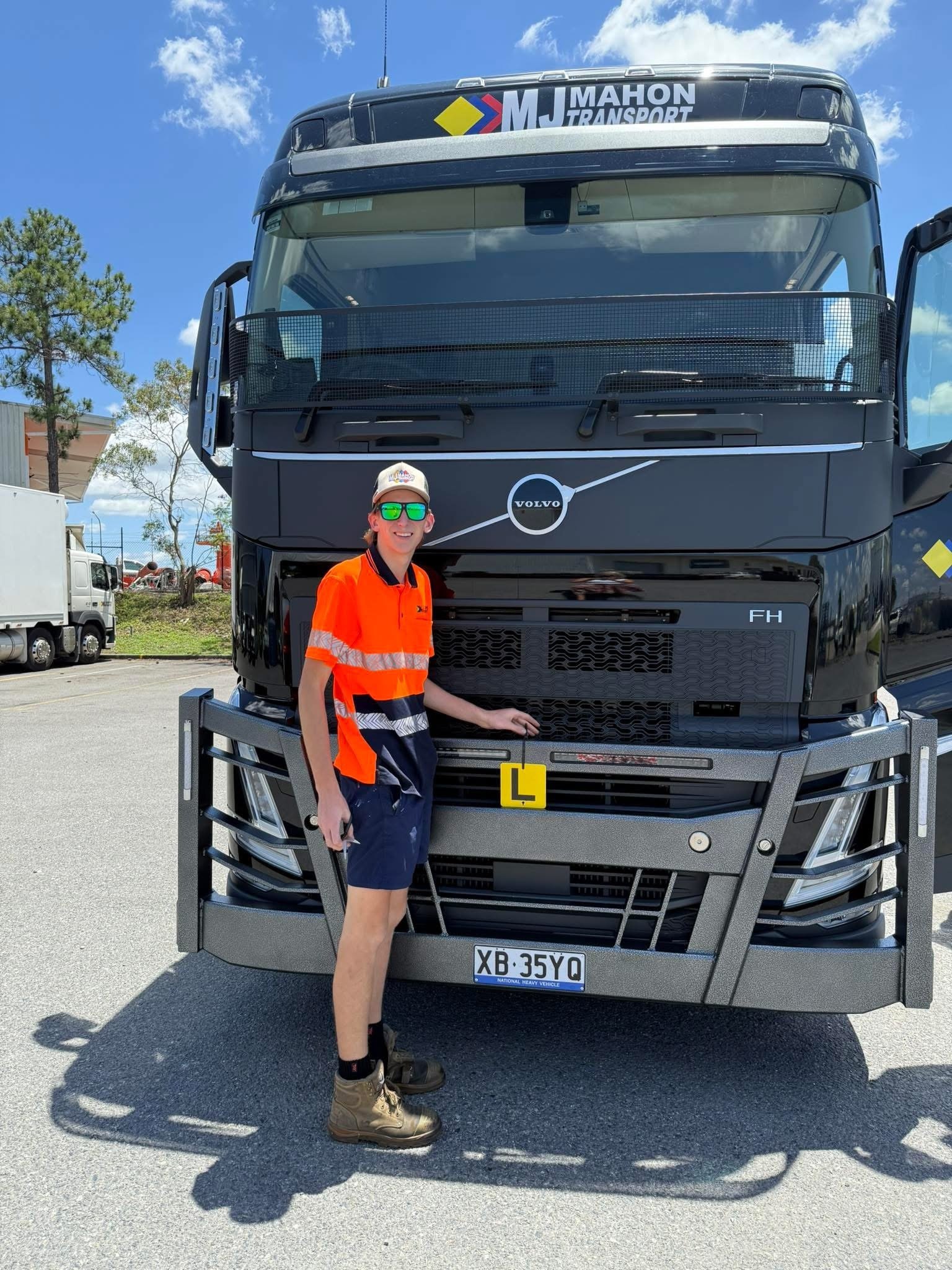 Patrick Mahon with MJ Mahon Transport Volvo
