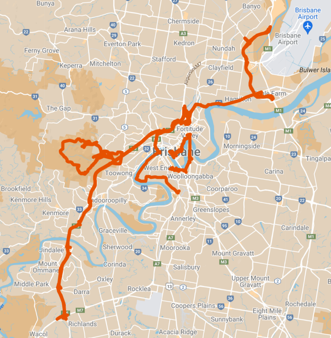 tour of brisbane road closures